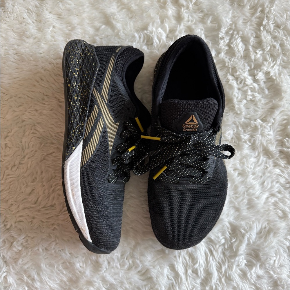 👟 Reebok CrossFit Nano 9 — Black/Gold ✨ Women’s 9 / Men’s 7.5